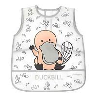 BABYONO Podbradník umývateľný Grey 30 x 35 cm, 12m+ 1×1 ks