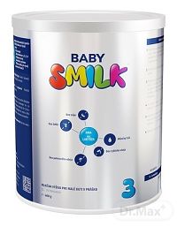 BABYSMILK 3 mliečna výživa pre malé deti v prášku (12 - 24 mesiacov) 1×400 g, dojčenské mlieko, od 12. mesiacov