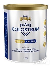 BABYSMILK COLOSTRUM KRÉMOVÉ 18% lgG + 40% tuku prášok 1×200 g
