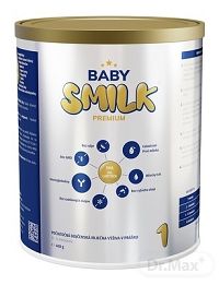 BABYSMILK PREMIUM 1 počiatočná dojčenská mliečna výživa v prášku, s Colostrom (0 - 6 mesiacov) 1×400 g, dojčenské mlieko, od narodenia