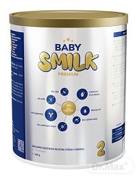 BABYSMILK PREMIUM 2 následná dojčenská mliečna výživa v prášku, s Colostrom (6 - 12 mesiacov) 1×400 g, dojčenské mlieko, od 6. mesiaca
