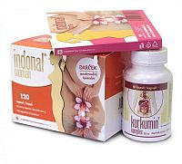 Balíček pre intímnu pohodu Indonal woman cps 120 + Kurkumin komplex cps 60 + Indonal forte cps 10, 1x1 set