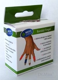 BANDAZ FINGER 2.5CMX4.5M TELOVA 130010 HERBEX 1×1 ks, rýchloobväz elastický, rozmer 2,5 cm x 4,5 m