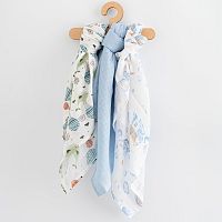 Bavlnené plienky s potlačou New Baby 70x80 cm 3 ks CHLAPEC , 20C56183