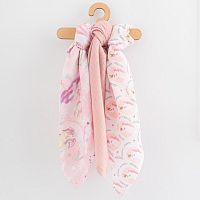 Bavlnené plienky s potlačou New Baby 70x80 cm 3 ks DIEVČA , 20C56180