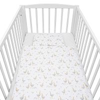Bavlnený set do postieľky s výplňou New Baby Husičky 90x120 cm , 20C56523