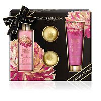 Baylis & Harding Sada so starostlivosťou o telo a kúpeľovými guľami - Tajomná ruža 1×4 ks, prípravky na starostlivosť o telo