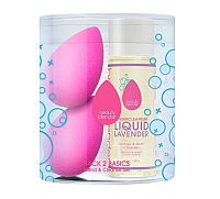 beautyblender® BACK 2 BASICS Blend&Cleanse Set 1×1 set, hubky + čistič
