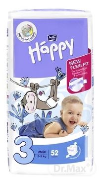 bella HAPPY 3 MIDI 1x52 ks, detské plienky (5-9 kg)
