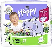 bella HAPPY 4 MAXI 1x27 ks, detské plienky (8-18 kg)