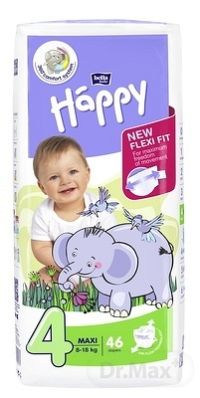 bella HAPPY 4 MAXI 1x46 ks, detské plienky (8-18 kg)