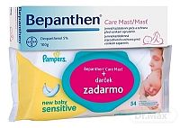 Bepanthen Care Masť + 1x100 g + Pampers obrúsky 54 ks, 1x1 set
