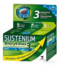 Berlin-Chemie Sustenium Biorytmus 3 multivitamin MUŽ 30 tabliet