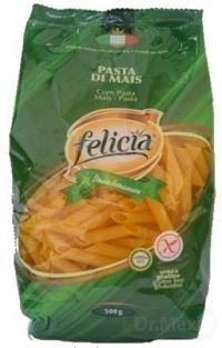 Bezlepkové cestoviny Felicia Penne Rigate kukuričné, 1x500 g