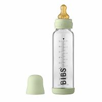 BIBS Baby Bottle sklenená fľaša Sage 1×225 ml, sklenená fľaša