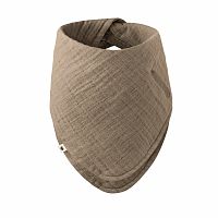 BIBS Bandana mušelínový slintáčik z BIO bavlny, dark oak 1×1 ks, mušelínový slintáčik