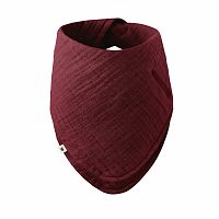 BIBS Bandana mušelínový slintáčik z BIO bavlny, elderberry 1×1 ks, mušelínový slintáčik