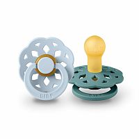 BIBS Boheme cumlíky z prírodného kaučuku 2ks - veľkosť 1, Baby Blue / Island Sea