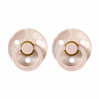 BIBS Colour cumlíky z prírodného kaučuku 2ks 1×1 ks - veľkosť 1, tie dye blush