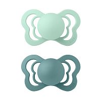 BIBS Couture ortodontické cumlíky zo silikónu 2ks 1×1 ks - veľkost 1, nordic mint/island sea