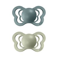 BIBS Couture ortodontické cumlíky zo silikónu island sea/sage 1×2ks - veľkost 1