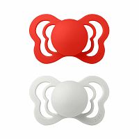 BIBS Couture ortodontický cumlík z prírodného kaučuku 2ks 1×1 ks - veľkosť 1, candy apple/haze