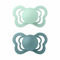BIBS Couture ortodontický cumlík z prírodného kaučuku 2ks 1×1 ks - veľkosť 1, nordic mint/island sea