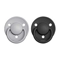 BIBS De Lux cumlíky z prírodného kaučuku cloud/black 1×2 ks, veľkosť 1