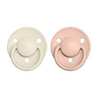 BIBS De Lux cumlíky z prírodného kaučuku ivory/blush 1×2 ks, veľkosť 1