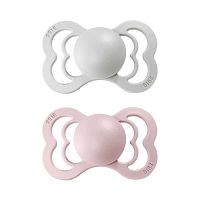 BIBS Supreme cumlík z prírodného kaučuku haze/blossom 1×2ks - veľkosť 2