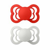 BIBS Supreme cumlíky zo silikónu 2ks 1×1 ks - veľkosť 2, candy apple/ haze