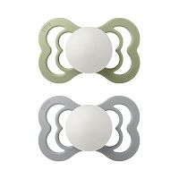 BIBS Supreme cumlíky zo silikónu 2ks 1×1 ks - veľkosť 2, sage nočný/cloud nočný