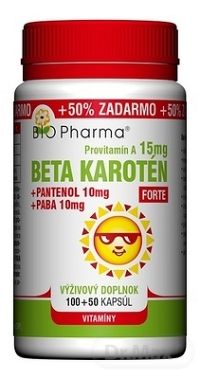 BIO Pharma Beta karotén 15 mg FORTE