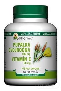Bio-Pharma Pupalka dv.500mg Vit.E 50mg 130 kapsúl