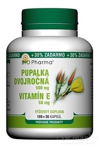BIO Pharma Pupalka dvojročná 500 mg, Vit. E 50 mg