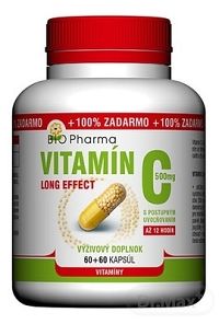 BIO Pharma Vitamín C 500 mg Long Effect 120 kapsúl