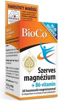 BioCo Organické Magnézium + vitamín B6 MEGAPACK tbl 1x90 ks