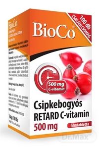 BioCo Vitamín C RETARD 500 mg s plodom šípky 100 ks