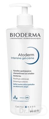 BIODERMA Atoderm Intensive gél-crème 1×500 ml, pre veľmi suchú citlivú pokožku