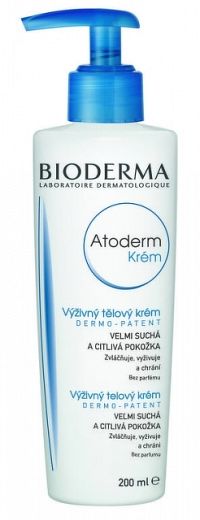 BIODERMA Atoderm KRÉM výživný telový (s pumpou), suchá, citlivá pokožka, 1x200 ml