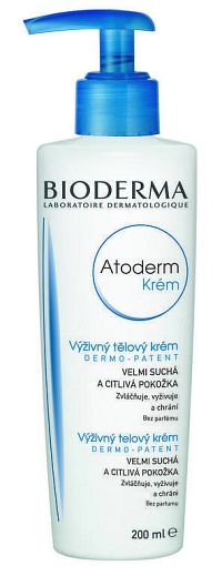 BIODERMA Atoderm výživný telový (s pumpou), suchá, citlivá pokožka, 1x200 ml