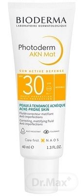 BIODERMA Photoderm AKN Mat SPF 30 1×40 ml, krém proti akné