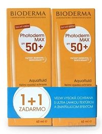 BIODERMA Photoderm BALÍK MAX SPF50+ Aquafluid (1+1 zadarmo) 2x40 ml, 1x1 set