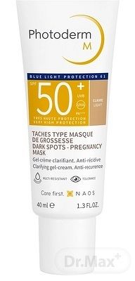 BIODERMA Photoderm M SVETLÝ SPF 50+ 1×40 ml, gél-krémová textúra s púdrovým efektom