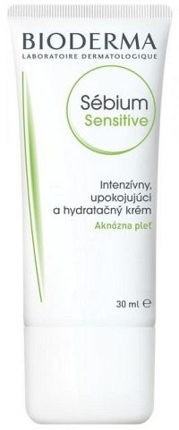 BIODERMA Sébium Sensitive 30 ml, intenzívny krém, aknózna pleť