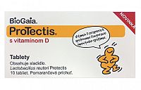 BioGaia Protectis s vitamínom D žuvacie tablety pomarančová príchuť 1x10 ks
