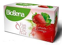 Biogena Fantastic Jahoda & Ginkgo bylinný čaj aromatizovaný 20 x 2 g
