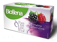 Biogena Fantastic Tea Malina & Ostružina 20×2,2 g (44 g), ovocný čaj