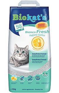 Biokats Podstielka Bianco Fresh Control 1×10 kg, podstielka pre mačky