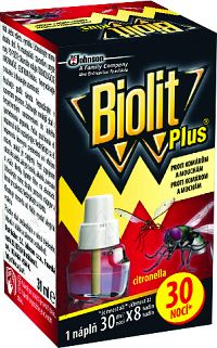 Biolit Plus - 30 nocí na komáre a muchy 1 kus - náhradná náplň